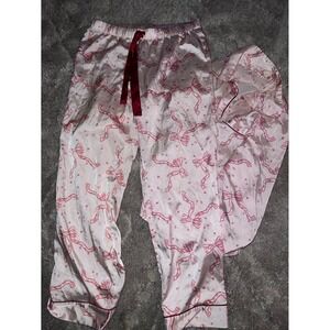 Victoria's Secret Satin Bow Pajama Set